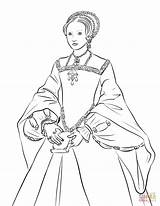 Isabel Reina Regina Elisabetta Królowa Elżbieta Viii Kolorowanka Supercoloring Krolowa Stampare Drukuj sketch template