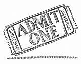 Ticket Admission Admit Freeimages sketch template