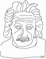 Einstein Albert sketch template