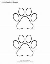Paw Print Printable Template Coloring Shapes Templates Animal Dog Shape Printables Pages Glass Stained Inch Prints Patrol Sheet Crafts Timvandevall sketch template