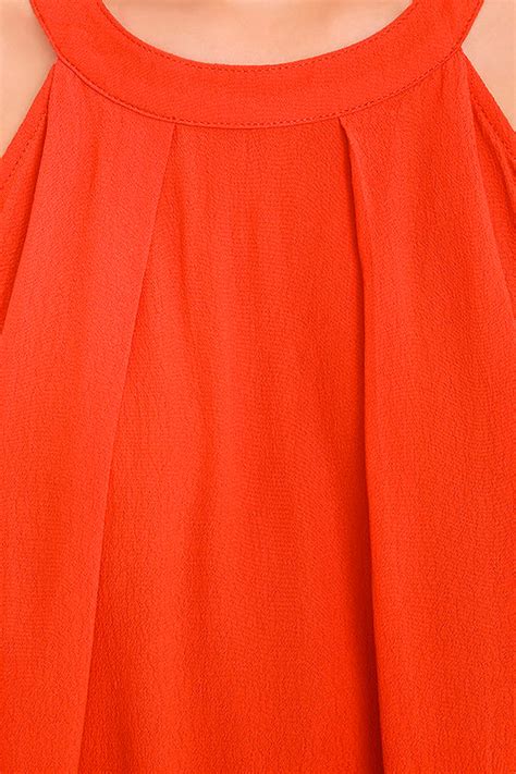 orange top orange blouse sleeveless top