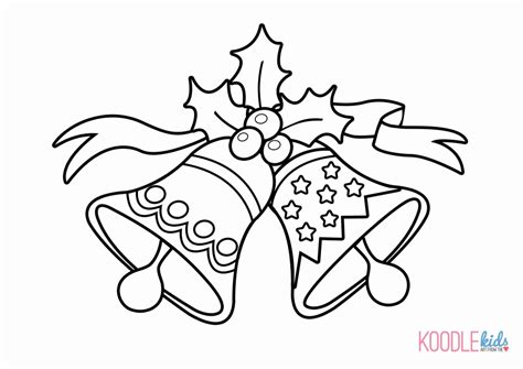 christmas bell coloring page coloring pages  kids  coloring home