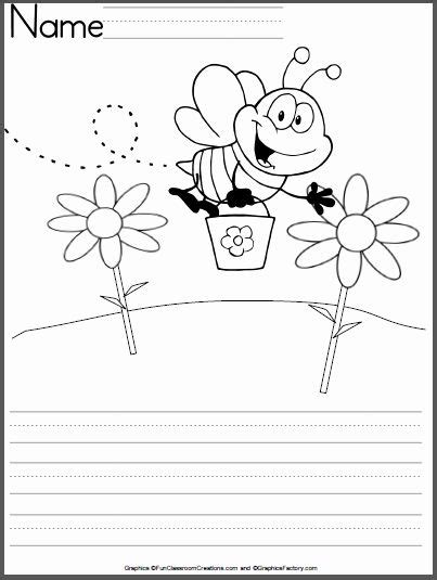 kindergarten writing worksheet template