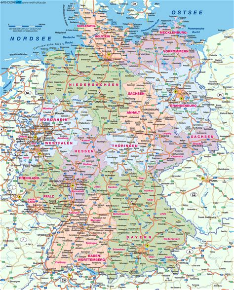karte von deutschland uebersichtskarte regionen der welt welt atlasde