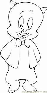 Porky Pig Coloring Pages Animaniacs Coloringpages101 sketch template