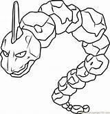 Coloring Onix Pokemon Pages Getdrawings sketch template