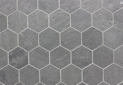everstone durastone porcelain hexagon tile  steel grey rock