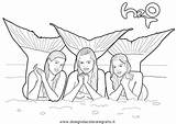 Coloring Pages Mako Mermaids H2o Water Just Add Popular sketch template