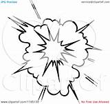 Explosion Coloring Nuke Burst Comic Vector Clipart Poof Illustration Royalty Tradition Sm Designlooter Color Inside Pages 75kb 1024px 1080 sketch template