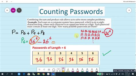 Discrete Mathematics Lecture 05 Part 4 Counting Counting Passwords