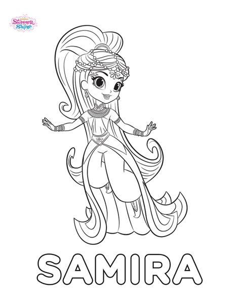 shimmer  shine coloring pages   birthdays  girl birthday