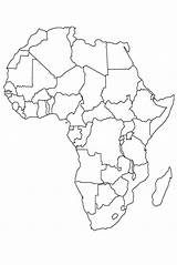 Africa Continent sketch template