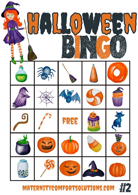 halloween bingo printable  toddlers
