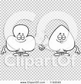 Spade Mascots Holding Suit Hands Club Card Outlined Coloring Clipart Vector Cartoon Cory Thoman sketch template