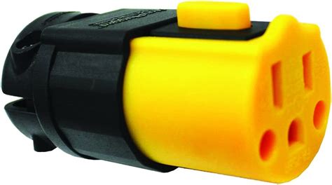 serpentec  areplend locking outdoor extension cord replacement  yellow  black