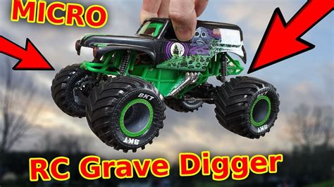 build  worlds  tiny rc grave digger rc monster truck car youtube