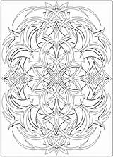 Coloring Pages Abstract Dover Tribal Adult Colouring Mandala Creative Adults Book Printable Samples Publications Books Color Mandalas Doverpublications Haven Appropriate sketch template