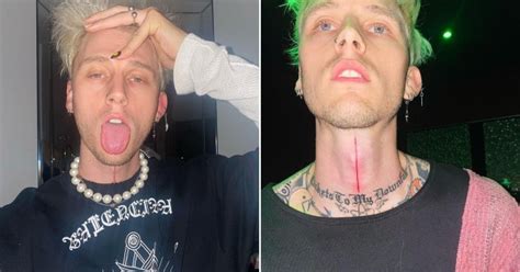 machine gun kelly neck tattoo is not for the faint of heart metro news