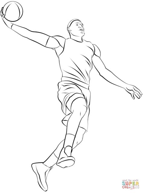 basketball coloring pages nba players  getdrawings
