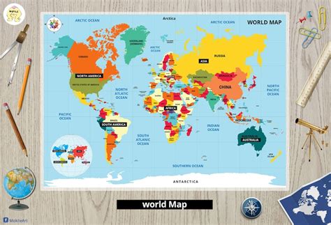 kids world mapworld map  childrencolourful world mapkids etsy