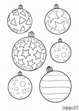 Christmas Coloring Pages Baubles Kids Festive Chrismas Santa Season Tags Tree sketch template