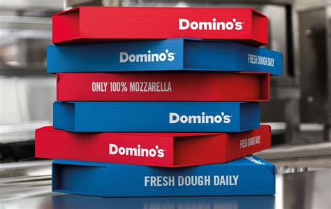 dominos  pizza boxes  stripped  redesign creative review