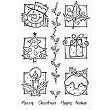 Christmas Stamps Digital Stamp Traditional Choose Board Cards sketch template