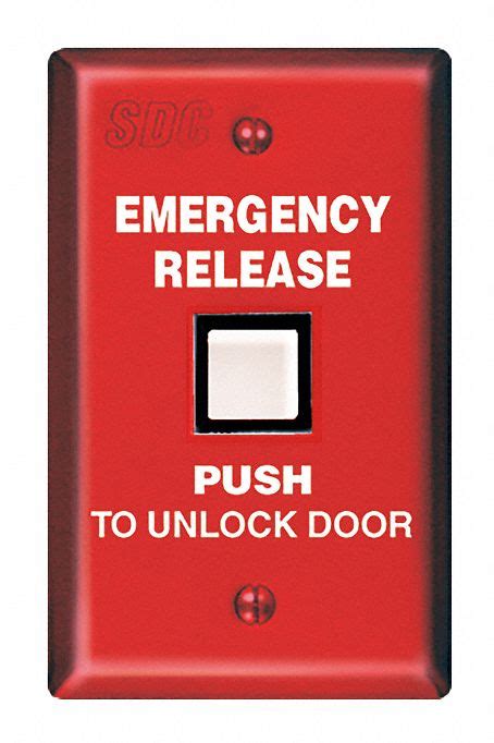 sdc emergency door release emergency    width stainless steel lycb  grainger