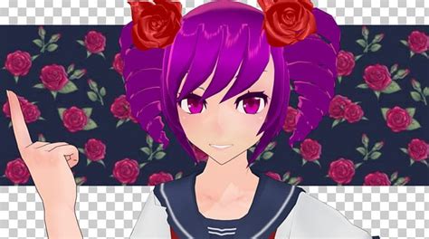 Yandere Simulator Wiki Character Black Hair Png Clipart