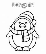 Penguin Coloring Pages Cute Cartoon Drawing Printable Color Baby Print Colt Realistic Getcoloringpages Getcolorings Getdrawings sketch template
