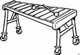 Xylophon Malvorlage Ausmalbilder Marimba Instrumentos Malvorlagen Imagenes sketch template