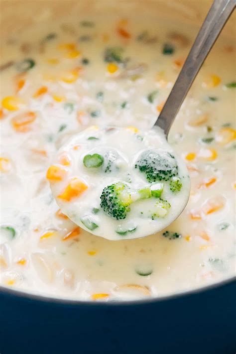 homemade creamy vegetable soup no cream added
