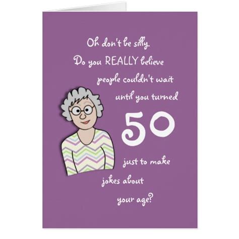 50th Birthday For Her Funny Card Zazzle