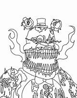 Fnaf Coloring Pages Freddy Nights Five Nightmare Characters Springtrap Foxy Drawings Colouring Drawing Print Naf Freddys Colour Color Printable Getdrawings sketch template