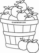 Coloring Basket Apples Apple Pages Printable Farm Sheet Fall Sheets Clipart Leehansen Stand Use Baskets Drawing Kids Template Templates Classroom sketch template