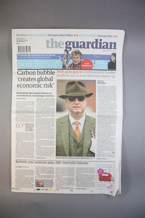 guardian newspaper front page   image   man   suit  tie