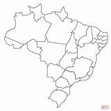 Brazil Map Outline Coloring Printable Brasil Mapa Do Pages States Brazilian Drawing Provinces Flag Clip Vector Supercoloring Color Clker Getcolorings sketch template