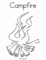Coloring Campfire Fire Logs Pages Flames There Print Log Color Noodle Printable Template Twisty Outline Twistynoodle Popular Favorites Built Login sketch template