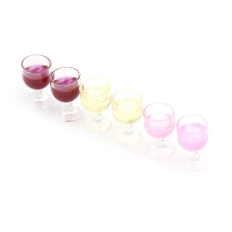 pcs  dollhouse miniature accessories mini red wine cup simulation furniture wine glass