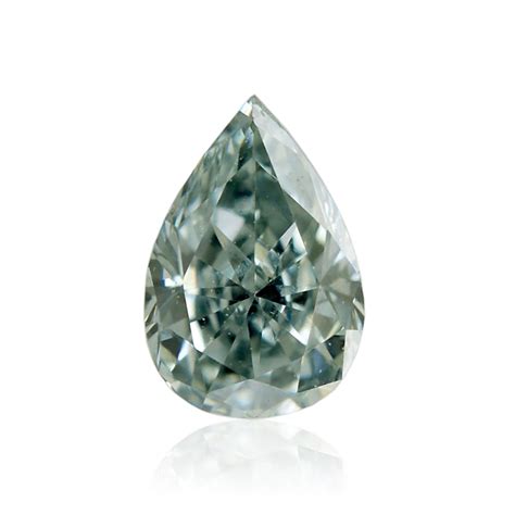 carat fancy grayish bluish green diamond pear shape