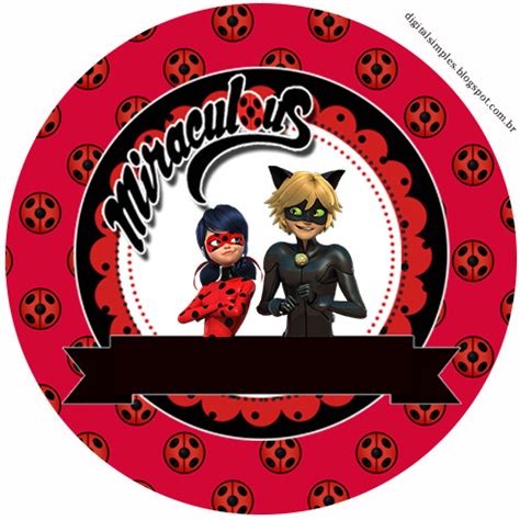 miraculous ladybug  printable cupcake toppers  wrappers