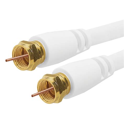 rg  type coaxial awg cl rated  ohm cable feet white