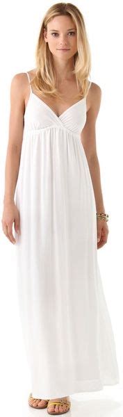 splendid maxi dress in white lyst