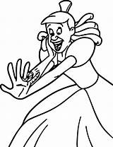 Coloring Cinderella Turn Time Wecoloringpage sketch template