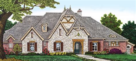 stately french country home plan boasts  luxurious master suite fit   kingbuilt