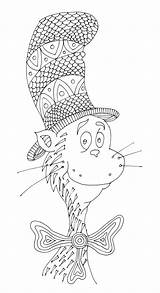 Coloring Seuss Dr Pages Hat Cat Sheets Printable Color Suess Book Kids Fish Adult Sheet Etsy Christmas sketch template