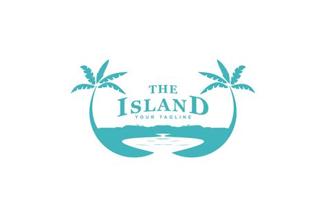 tropical island logo