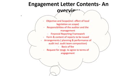 engagement letter precondition  audit