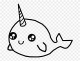 Narwhal Pinclipart sketch template