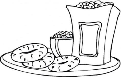 coloring pages  snacks coloring pages